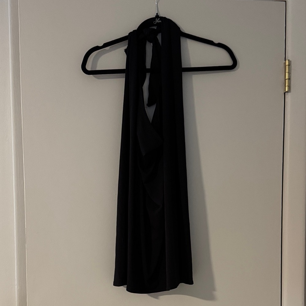 Chic Black Halter Top